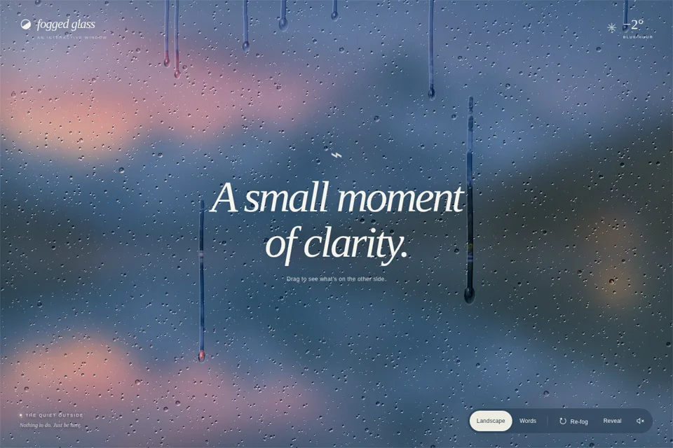 Fogged Glass live preview