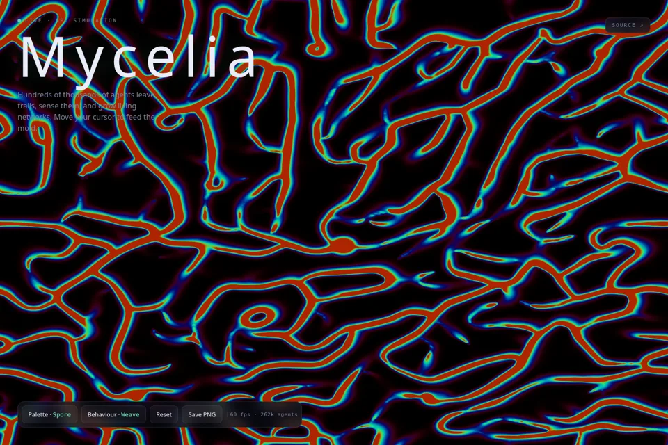 Mycelia live preview