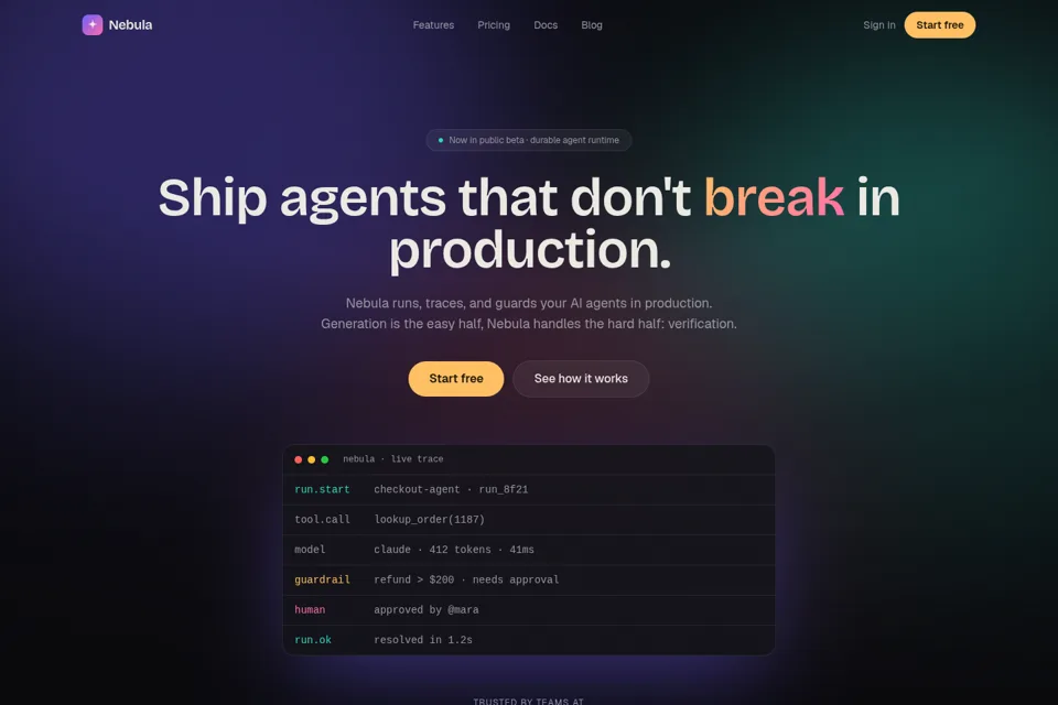 Nebula live preview
