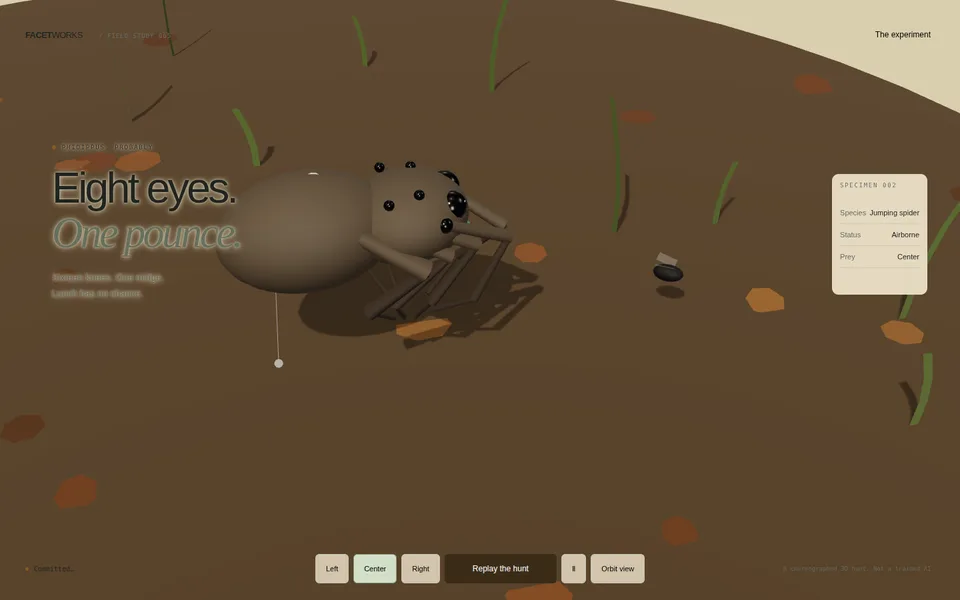 Eight Eyes. One Pounce. live preview